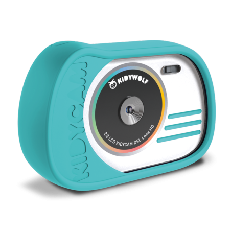 Appareil photo étanche KIDYWOLF, Bleu Cyan