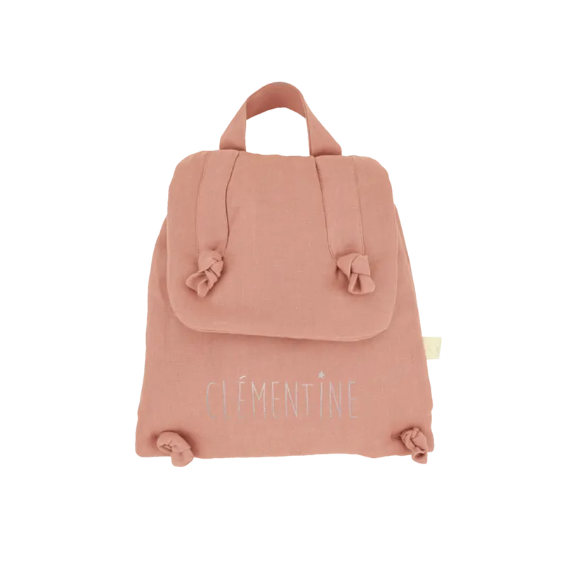 Sac à dos Marceau PETIT PICOTIN, personnalisable, bois de rose