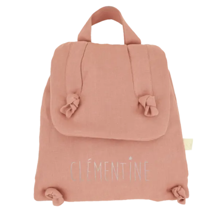 Sac à dos Marceau PETIT PICOTIN, personnalisable, bois de rose