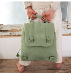 Sac à dos Marceau PETIT PICOTIN, personnalisable, amande