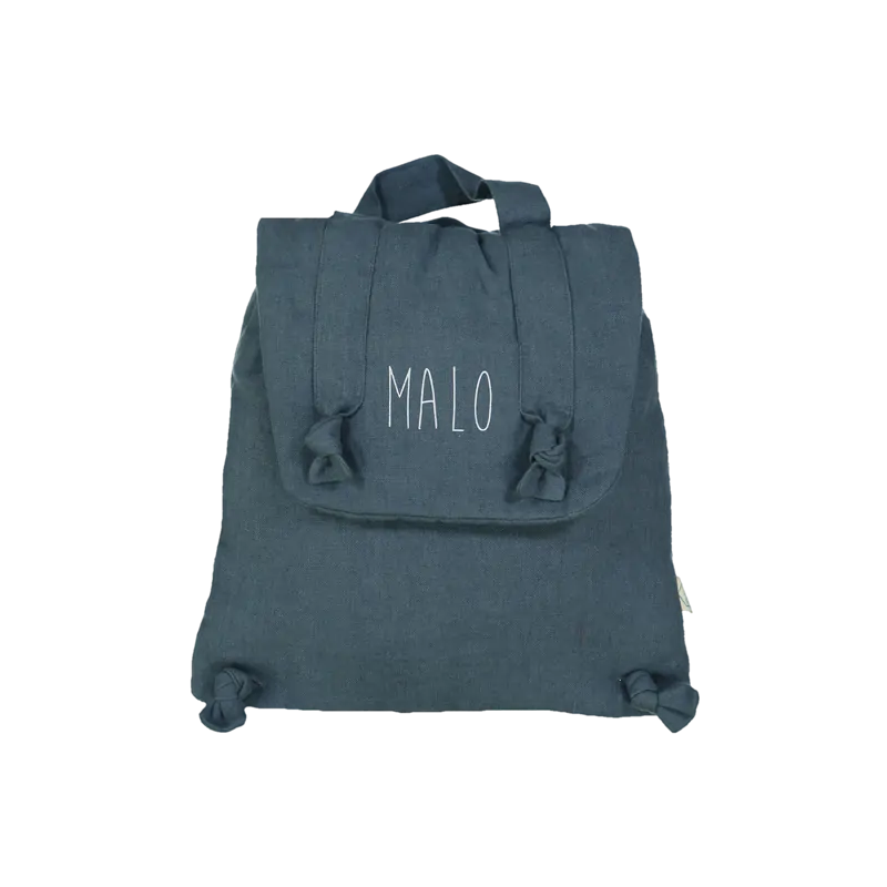 Sac à dos Marceau PETIT PICOTIN, personnalisable, bleu souris