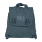 Sac à dos Marceau PETIT PICOTIN, personnalisable, bleu souris