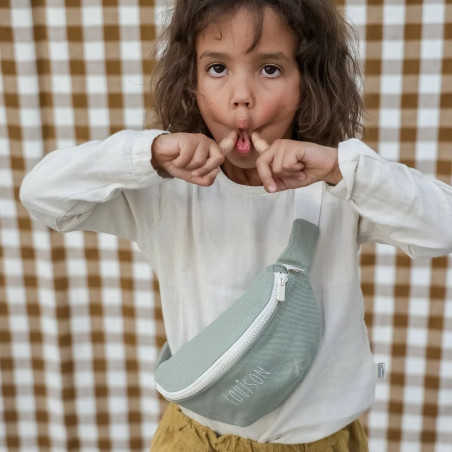 Sac banane Suzanne PETIT PICOTIN, personnalisable, amande