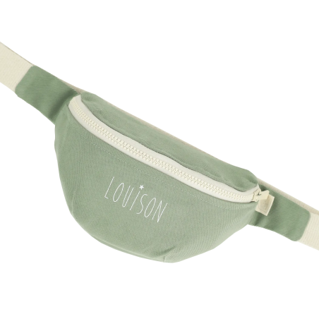 Sac banane Suzanne PETIT PICOTIN, personnalisable, bleu souris