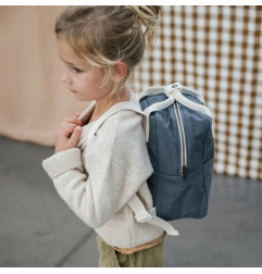 Sac à dos Roméo PETIT PICOTIN, personnalisable, bleu souris