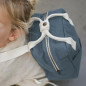 Sac à dos Roméo PETIT PICOTIN, personnalisable, bleu souris