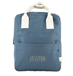 Sac à dos Roméo PETIT PICOTIN, personnalisable, bleu souris