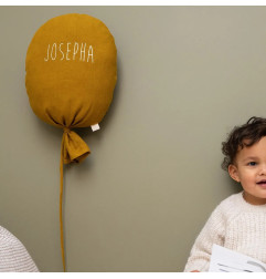 Ballon décoratif Gaston PETIT PICOTIN, personnalisable, ocre