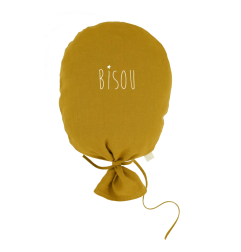 Ballon décoratif Gaston PETIT PICOTIN, personnalisable, ocre