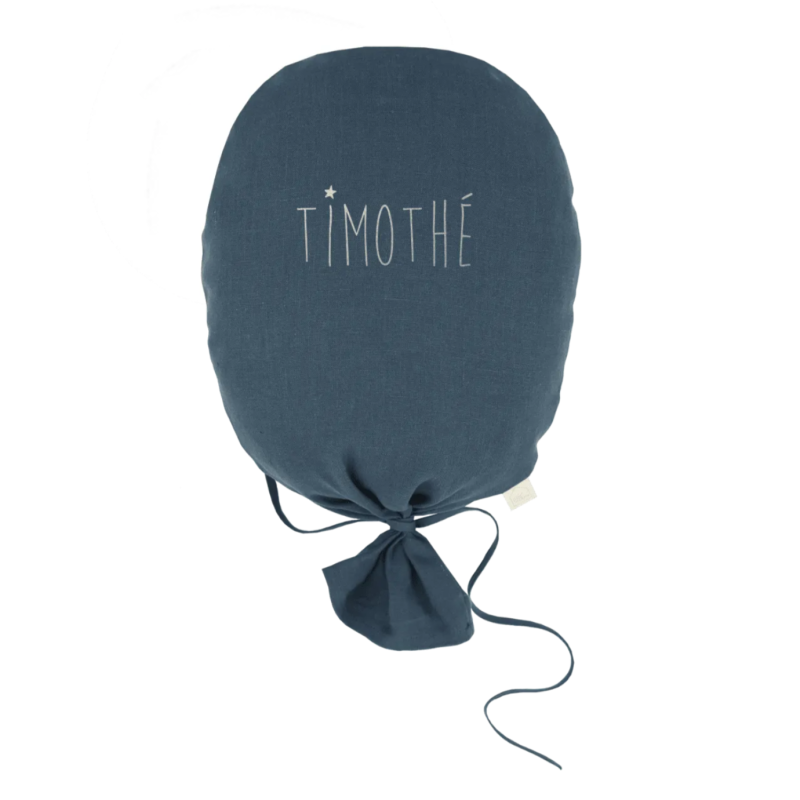 Ballon décoratif Gaston PETIT PICOTIN, personnalisable, bleu souris