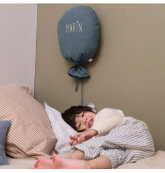 Ballon décoratif Gaston PETIT PICOTIN, personnalisable, bleu souris