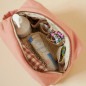 Trousse de toilette Paulette PETIT PICOTIN, personnalisable, bois de rose