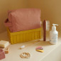 Trousse de toilette Paulette PETIT PICOTIN, personnalisable, bois de rose