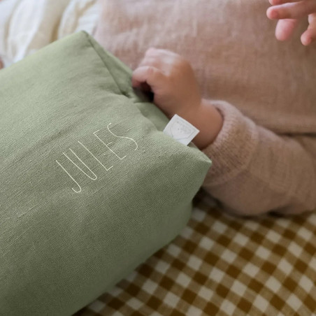 Trousse de toilette Paulette PETIT PICOTIN, personnalisable, amande