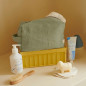 Trousse de toilette Paulette PETIT PICOTIN, personnalisable, amande