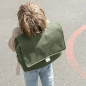Cartable Raphaël PETIT PICOTIN, personnalisable, vert olive