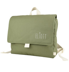 Cartable Raphaël PETIT PICOTIN, personnalisable, vert olive