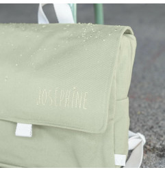 Cartable Raphaël PETIT PICOTIN, personnalisable, amande