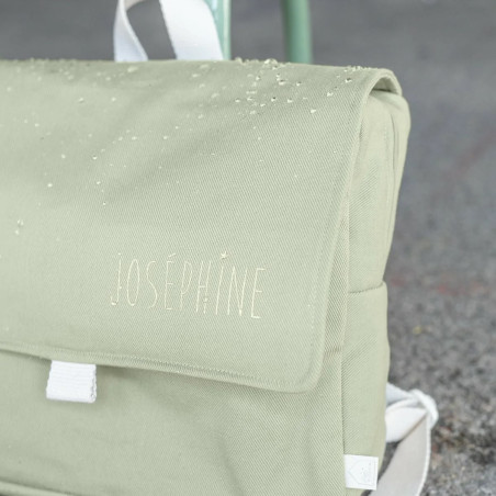 Cartable Raphaël PETIT PICOTIN, personnalisable, amande