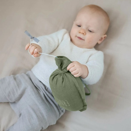 Boîte à musique Ballon Lucien PETIT PICOTIN, personnalisable, amande