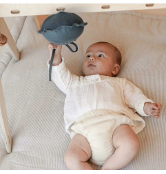 Boîte à musique Ballon Lucien PETIT PICOTIN, personnalisable, bleu souris