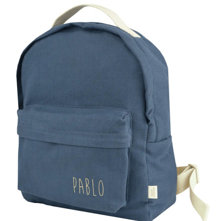 Sac à dos Diego PETIT PICOTIN, personnalisable, bleu souris