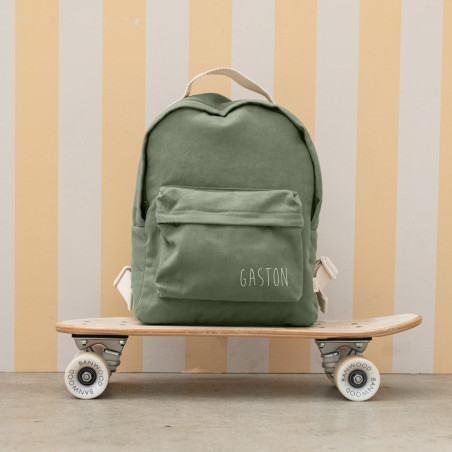 Sac à dos Diego PETIT PICOTIN, personnalisable, vert olive