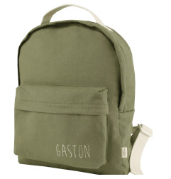 Sac à dos Diego PETIT PICOTIN, personnalisable, vert olive