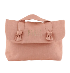 Trousse de toilette Lucette PETIT PICOTIN, personnalisable, bois de rose