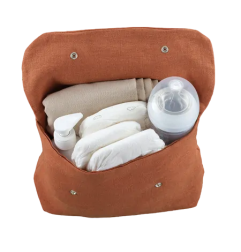 Trousse de toilette Lucette PETIT PICOTIN, personnalisable, tomette