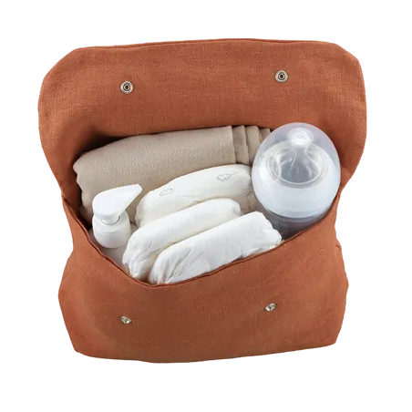 Trousse de toilette Lucette PETIT PICOTIN, personnalisable, tomette