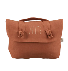 Trousse de toilette Lucette PETIT PICOTIN, personnalisable, tomette