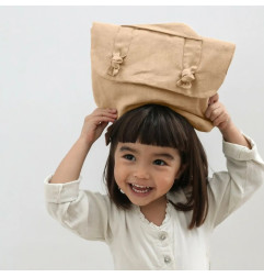 Trousse de toilette Lucette PETIT PICOTIN, personnalisable, biscuit