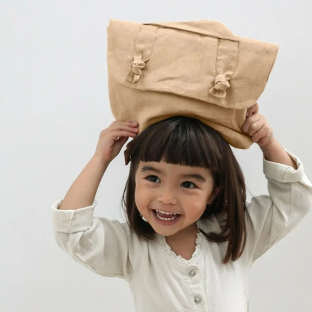 Trousse de toilette Lucette PETIT PICOTIN, personnalisable, biscuit