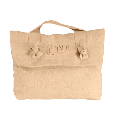 Trousse de toilette Lucette PETIT PICOTIN, personnalisable, biscuit