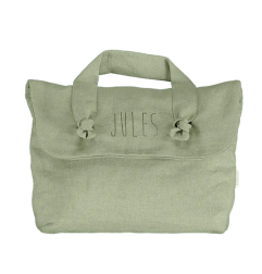 Trousse de toilette Lucette PETIT PICOTIN, personnalisable, amande