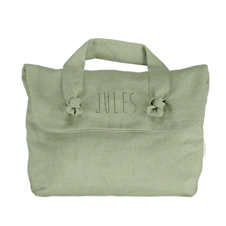 Trousse de toilette Lucette PETIT PICOTIN, personnalisable, amande