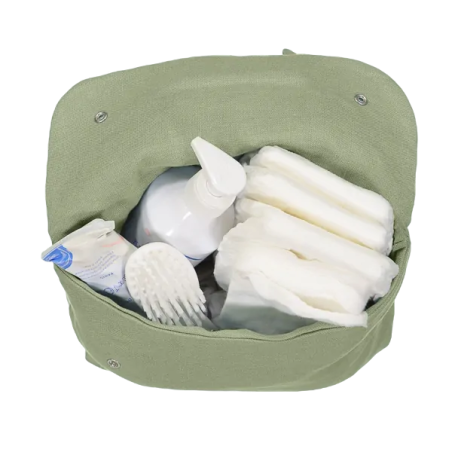 Trousse de toilette Lucette PETIT PICOTIN, personnalisable, amande