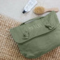 Trousse de toilette Lucette PETIT PICOTIN, personnalisable, vert olive Trousse de toilette Lucette PETIT PICOTIN, personnalisable, vert olive