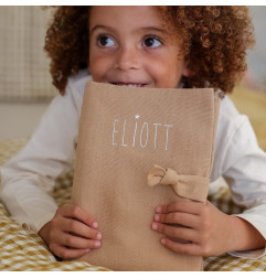 Protège carnet de santé Barnabé PETIT PICOTIN, biscuit, personnalisable