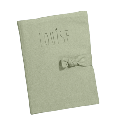 Protège carnet de santé Barnabé PETIT PICOTIN, vert amande, personnalisable