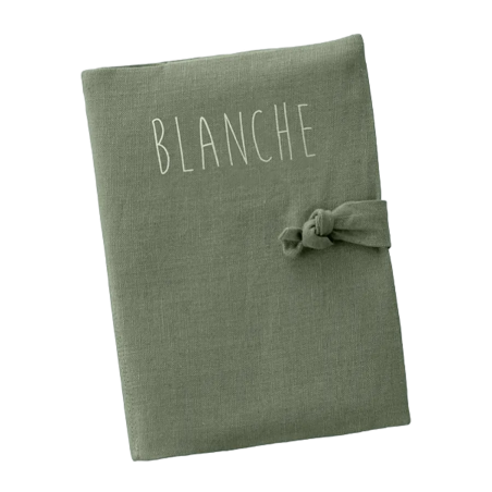 Protège carnet de santé Barnabé PETIT PICOTIN, vert olive, personnalisable