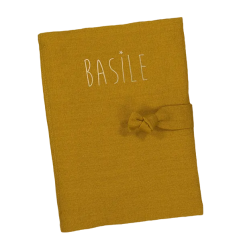 Protège carnet de santé Barnabé PETIT PICOTIN, ocre, personnalisable