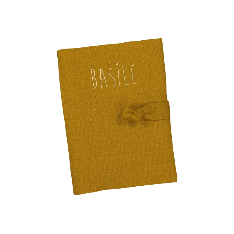 Protège carnet de santé Barnabé PETIT PICOTIN, ocre, personnalisable Protège carnet de santé Barnabé PETIT PICOTIN, ocre, personnalisable