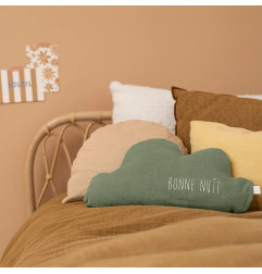 Nuage décoratif Arthus le Cumulus PETIT PICOTIN, olive, personnalisable