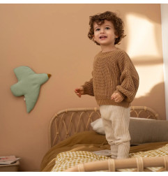 Oiseau décoratif Pedro PETIT PICOTIN, amande, personnalisable