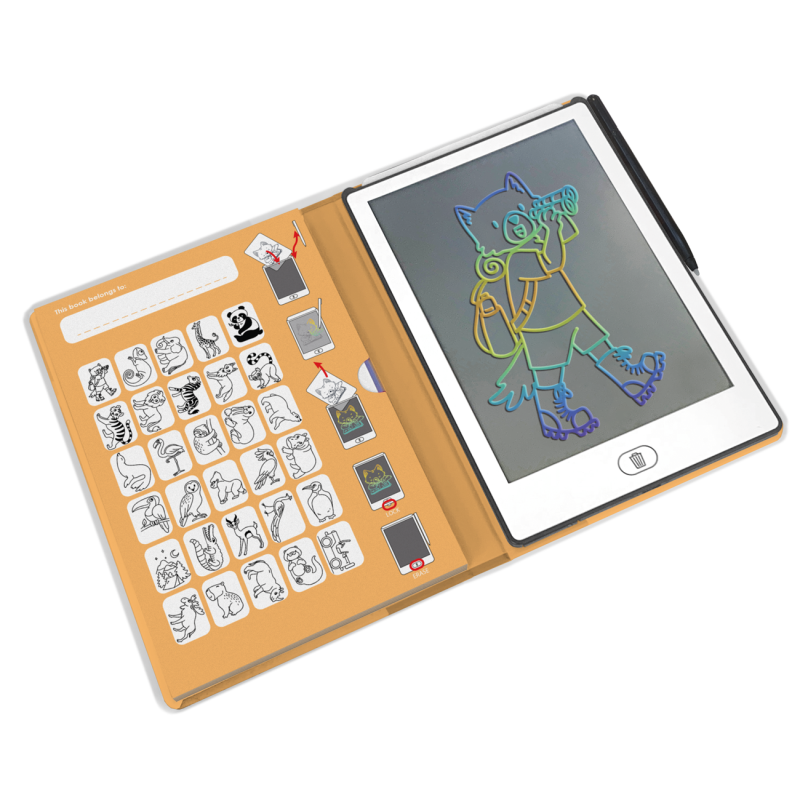 Tablette à dessin nomade KidyDraw Mini KIDYWOLF, 30 Animaux