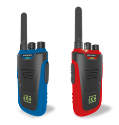 Talkie Walkie longue portée KidyWalk KIDYWOLF, Bleu et Rouge
