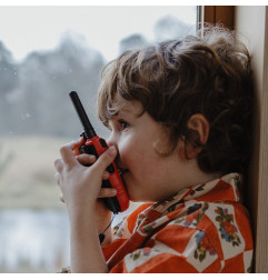 Talkie Walkie longue portée KidyWalk KIDYWOLF, Bleu et Rouge