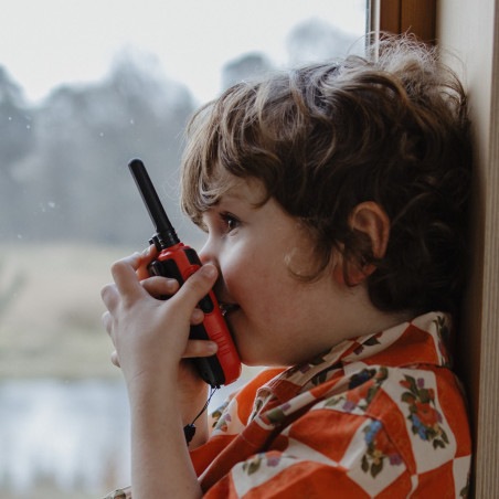 Talkie Walkie longue portée KidyWalk KIDYWOLF, Bleu et Rouge